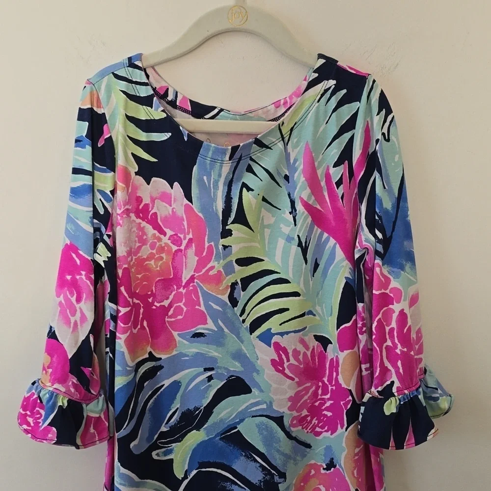 Lilly Pulitzer Tropical Girl's Dress sz 8-10 yrs